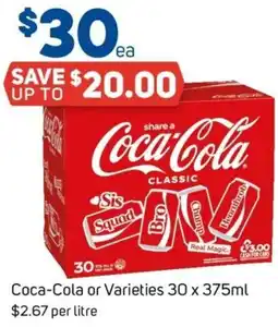 Foodland Coca-Cola or Varieties offer
