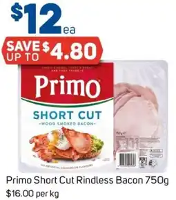 Foodland Primo Short Cut Rindless Bacon offer