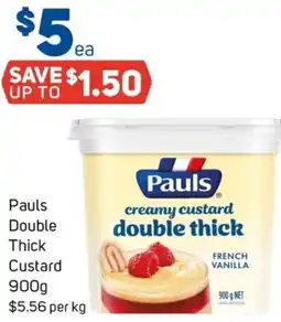 Foodland Pauls Double Thick Custard offer