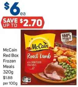 Foodland McCain Red Box Frozen Meals offer