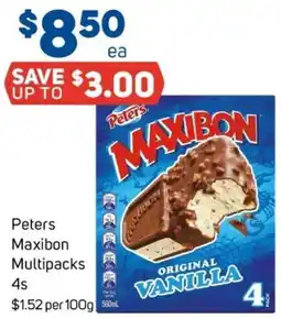 Foodland Peters Maxibon Multipacks 4s offer