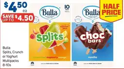 Foodland Bulla Splits, Crunch or Yoghurt Multipacks offer