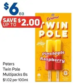 Foodland Peters Twin Pole Multipacks offer