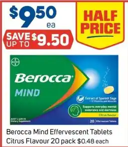 Foodland Berocca Mind Effervescent Tablets Citrus Flavour offer