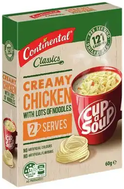IGA Continental Cup A Soup 2 Serve Selected Varieties offer