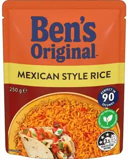 IGA Ben’s Original Rice 240‑250g Selected Varieties offer