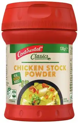 IGA Continental Stock Powder 120‑130g Selected Varieties offer