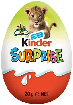 IGA Kinder Surprise Chocolate Egg 20g Selected Varieties offer