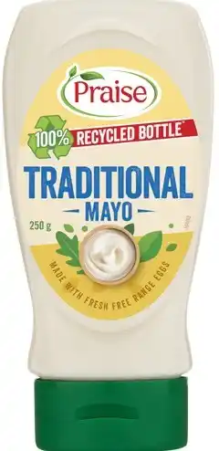IGA Praise Traditional Mayonnaise Squeeze 250-280g Selected Varieties offer