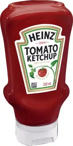 IGA Heinz Tomato Ketchup or BBQ 500mL Selected Varieties offer