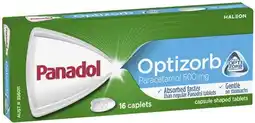 IGA Panadol Optizorb Paracetamol 500mg Caplets 16 Pack offer