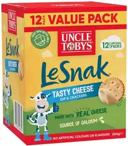 IGA Uncle Tobys Le Snak 12 Pack Selected Varieties offer