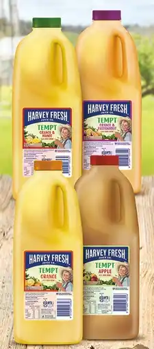 IGA Harvey Fresh Tempt Juice Drink 2 Litre Selected Varieties offer