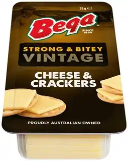 IGA Bega Farmers’ Tasty Cheese & Crackers 38g Selected Varieties offer