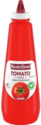 IGA MasterFoods Tomato or Barbecue Squeezy Sauce 920mL offer