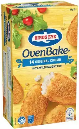 IGA Birds Eye Oven Bake Original Crumb Fish Fillets 1kg offer