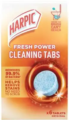 IGA Harpic Fresh Power Toilet Cleaning Tabs 6 Pack Selected Varieties offer