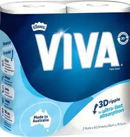 IGA Viva Paper Towel 2 Pack Selected Varieties offer