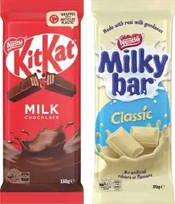 IGA Nestlé Chocolate Blocks 118-180g Selected Varieties offer