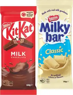 IGA Nestlé Chocolate Block 118-200g Selected Varieties offer