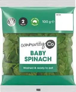 IGA Community Co Baby Spinach 100g offer
