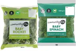 IGA Community Co Baby Rocket or Baby Spinach 100g offer