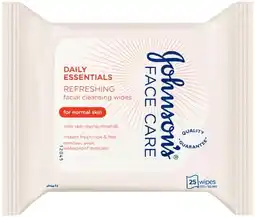 IGA Johnson’s Facial Cleansing Wipes 25 Pack Selected Varieties offer