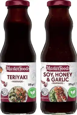 IGA MasterFoods Marinade 375g Selected Varieties offer