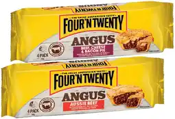 IGA Four’N Twenty Angus Beef 4 Pack Selected Varieties offer