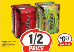 IGA Mother Energy Drink offer