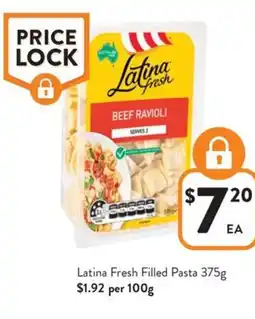 Foodworks Latina Fresh Filled Pasta offer