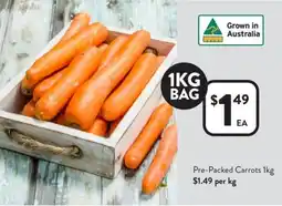 Foodworks Pre-Packed Carrots offer
