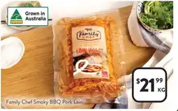 Foodworks Family Chef Smoky BBQ Pork Loin offer