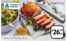 Foodworks Family Chef Pork Belly Roast offer