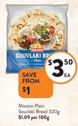 Foodworks Mission Plain Souvlaki Bread offer
