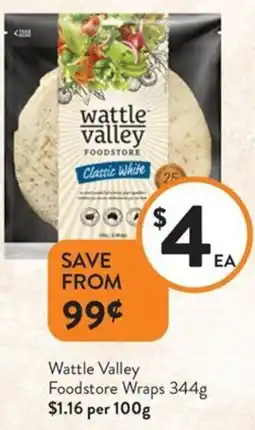Foodworks Wattle Valley Foodstore Wraps offer