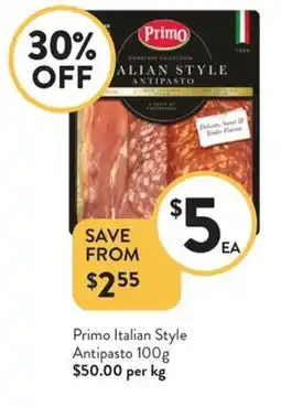 Foodworks Primo Italian Style Antipasto offer