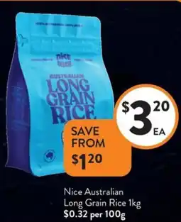 Foodworks Nice Australian Long Grain Rice offer