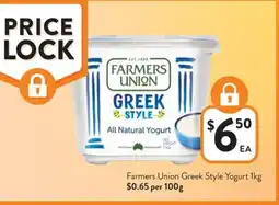 Foodworks Farmers Union Greek Style Yogurt offer