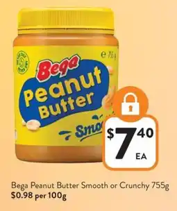 Foodworks Bega Peanut Butter Smooth or Crunchy offer