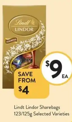 Foodworks Lindt Lindor Sharebags offer