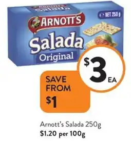 Foodworks Arnott's Salada offer