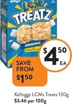 Foodworks Kelloggs LCMs Treatz offer