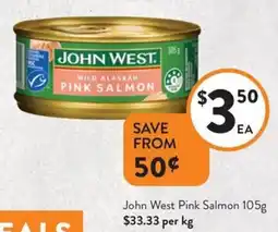 Foodworks John West Pink Salmon offer