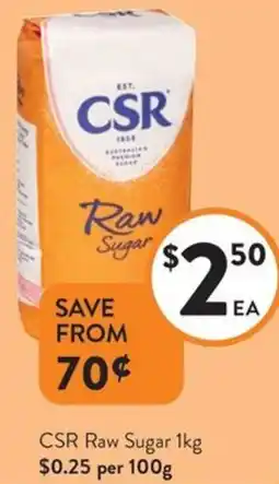 Foodworks CSR Raw Sugar offer