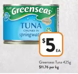 Foodworks Greenseas Tuna offer