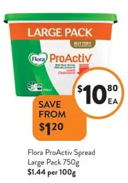 Foodworks Flora ProActiv Spread Large Pack offer