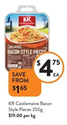 Foodworks KR Castlemaine Bacon Style Pieces offer