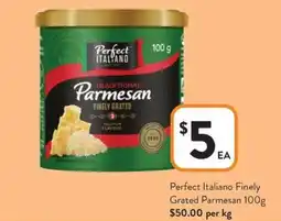 Foodworks Perfect Italiano Finely Grated Parmesan offer