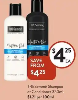 Foodworks TRESemmé Shampoo or Conditioner offer